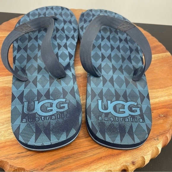 Ugg Australia Keppel Flip flops size 12 blue - Picture 2 of 6